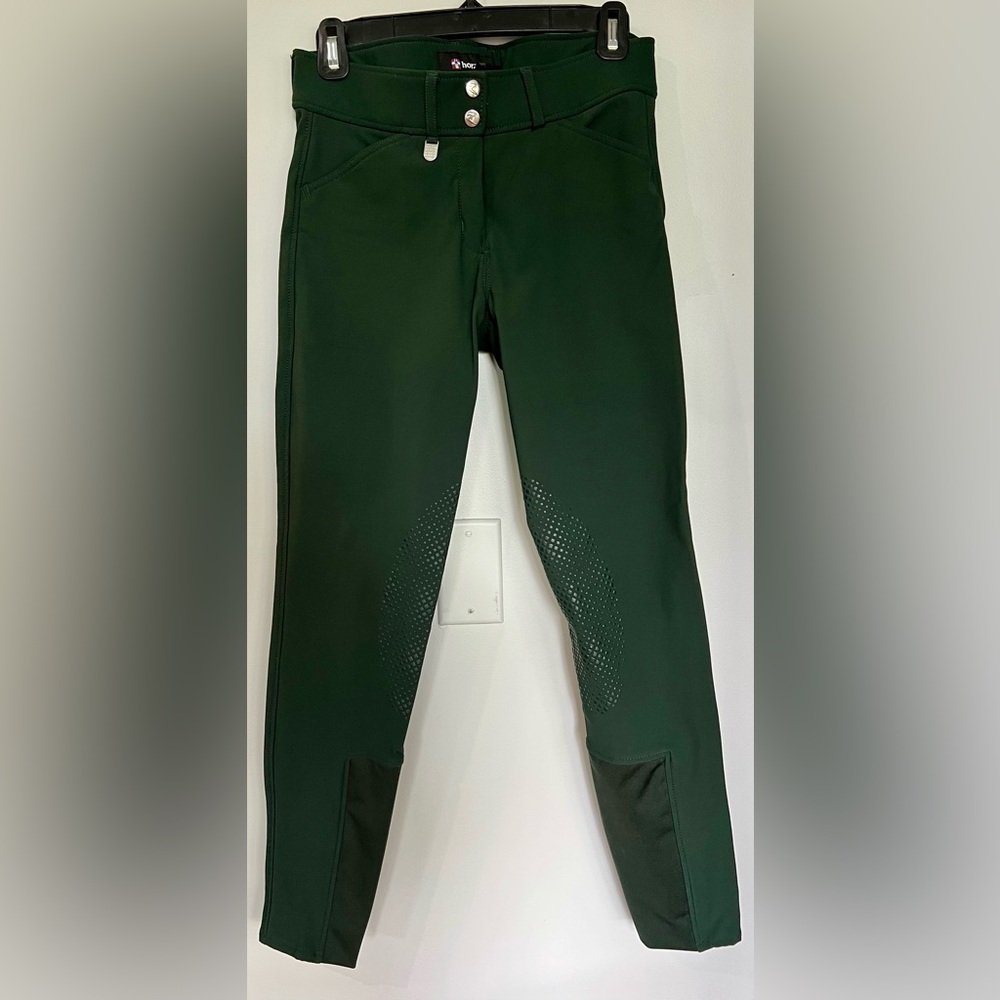 Horze Riding Breeches - Green - Size 26